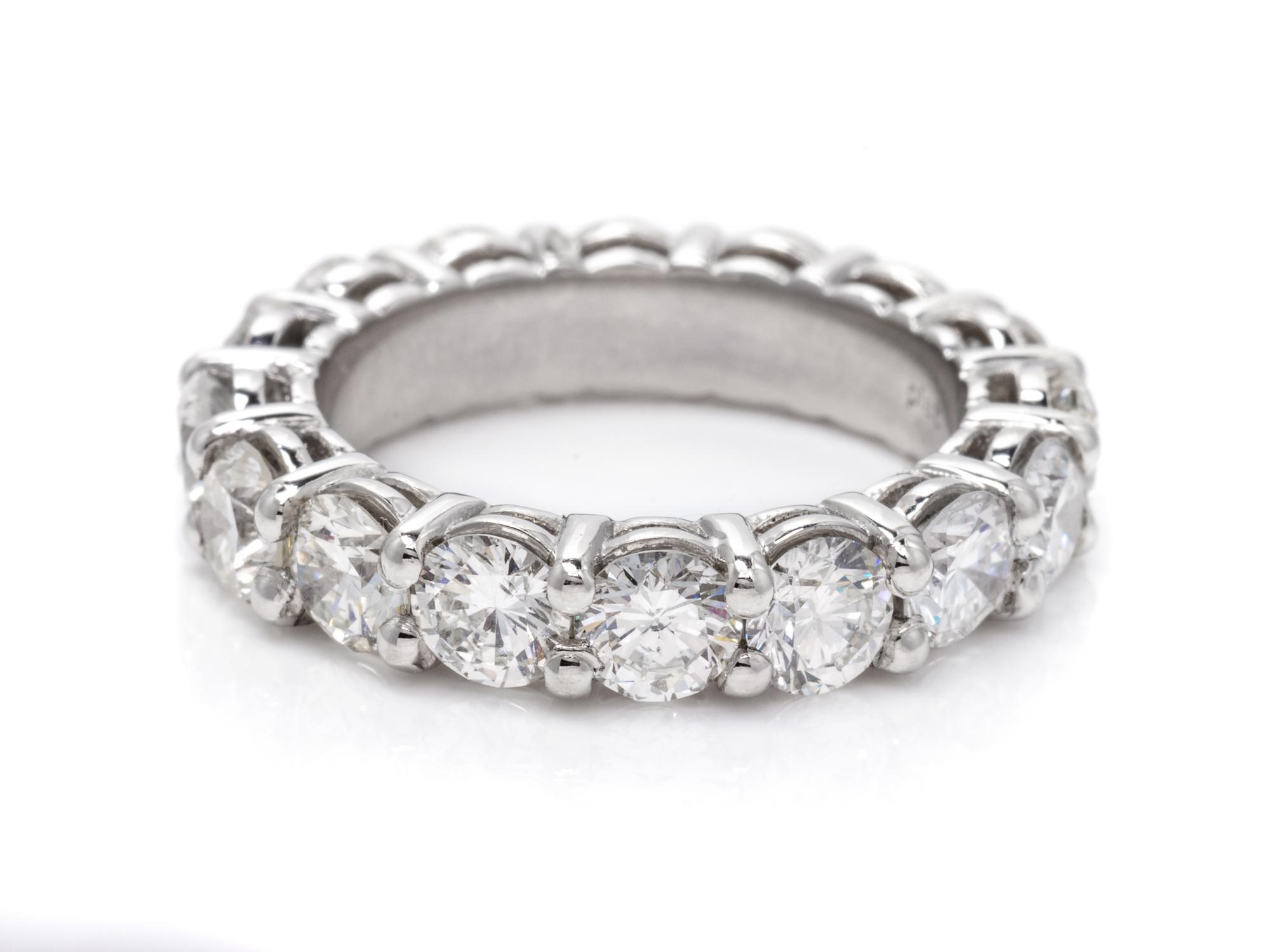 A Platinum and Diamond Eternity Band,