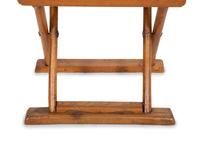 A Chinese Hardwood Campaign Chair