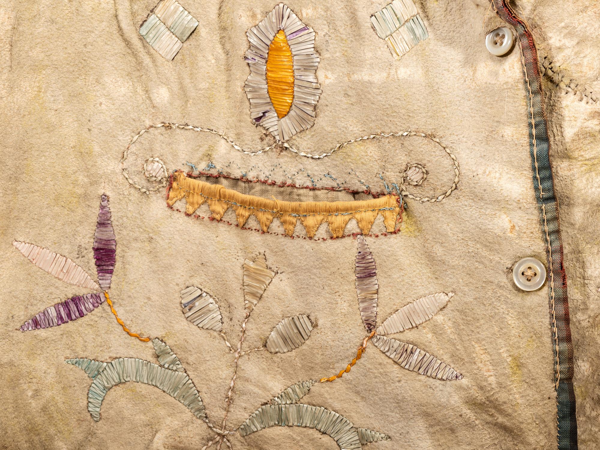 Metis Quilled Hide Vest
