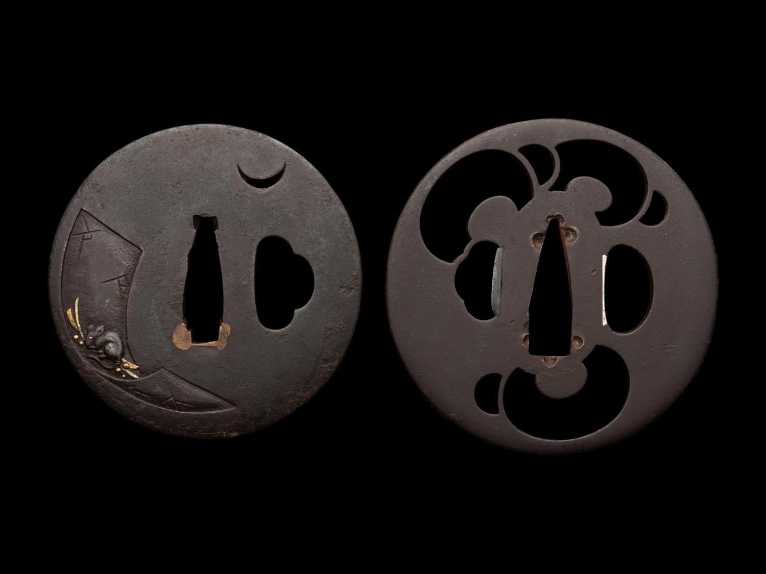 Two Iron Tsuba
