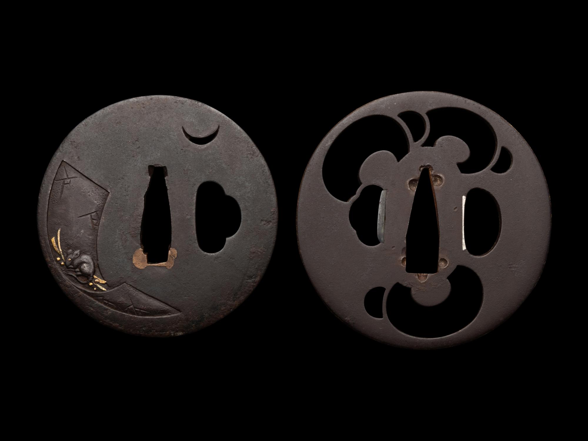 Two Iron Tsuba
