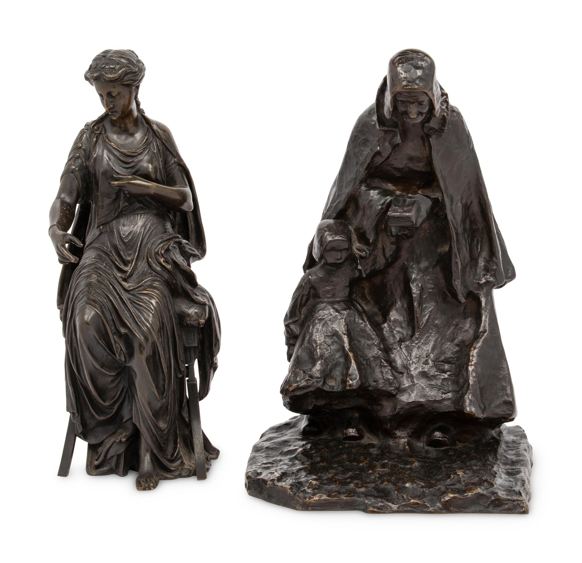 Two Continental Bronze Sculptures