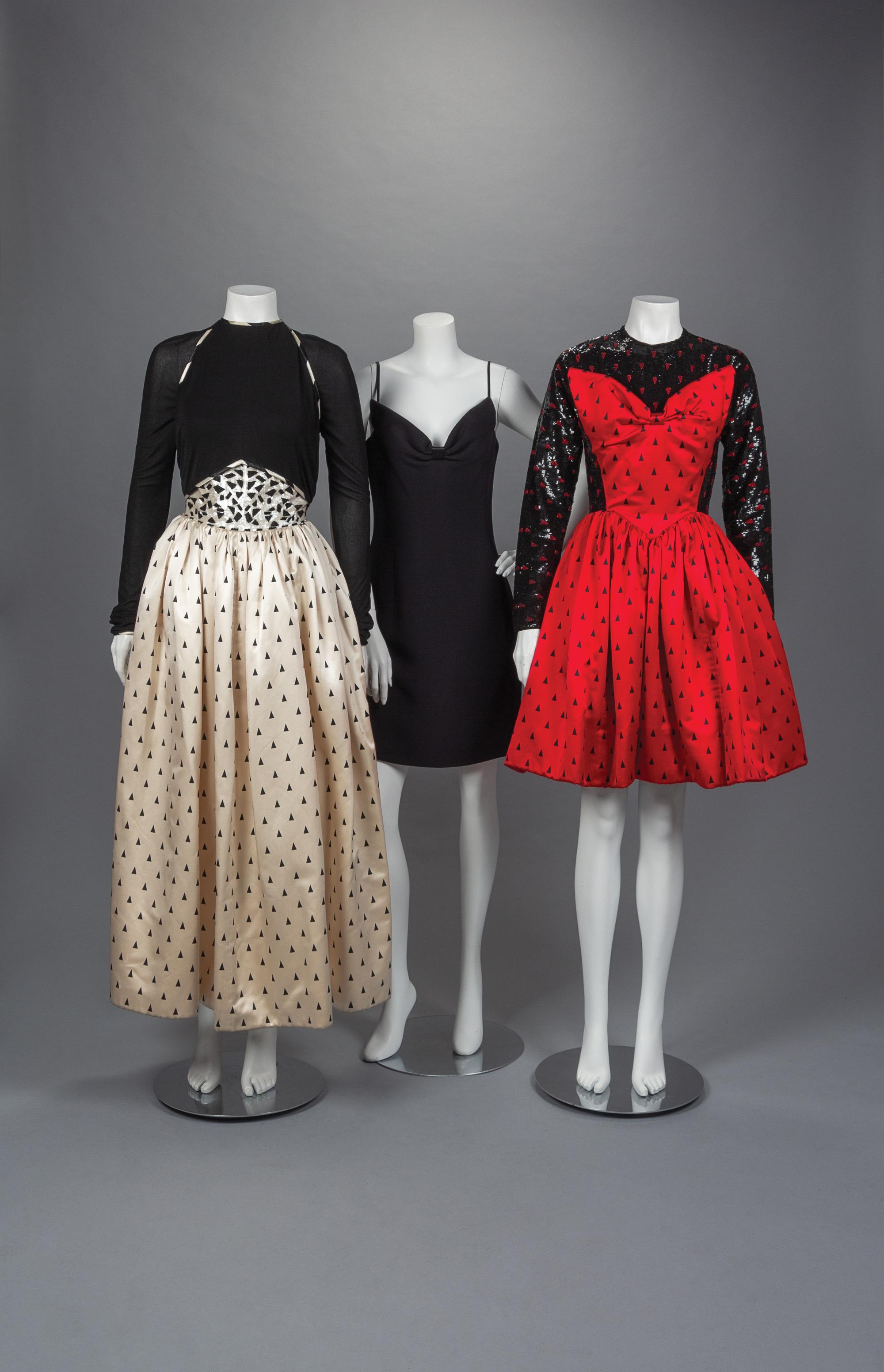 Three Geoffrey Beene Dresses, Fall 1988