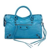BALENCIAGA, SKY BLUE MEDIUM CITY BAG