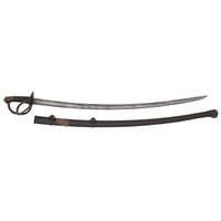 Imported S&K Model 1840 Heavy Cavalry Saber with Old Copper Tag Identifying it to Lt. J.G. Fonda with Mexican War and Civil War Service