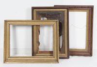 Three Victorian Frames Width of widest 34 inches. — 19TH/20TH CENTURY