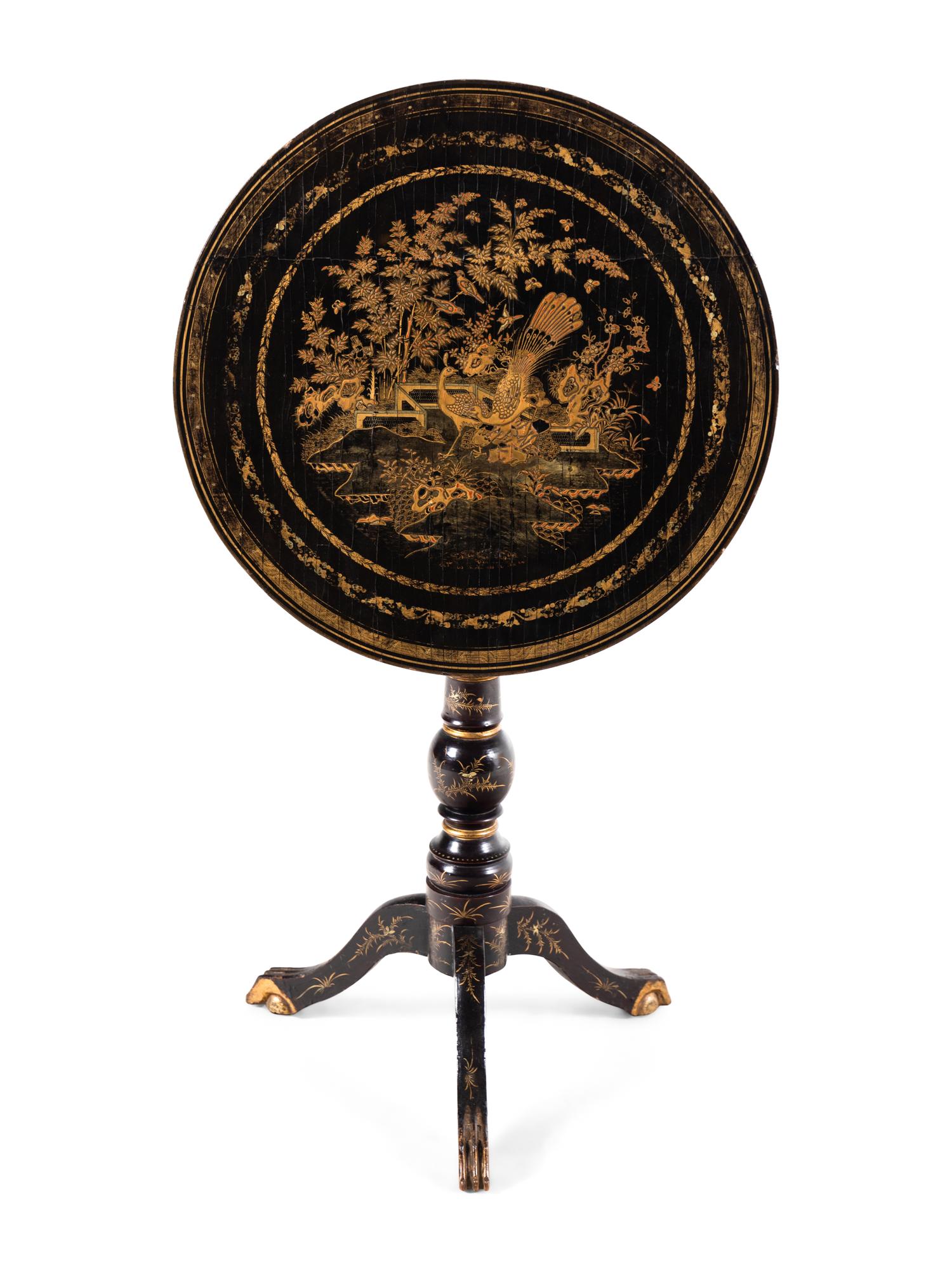 A Chinese Export Lacquer Table