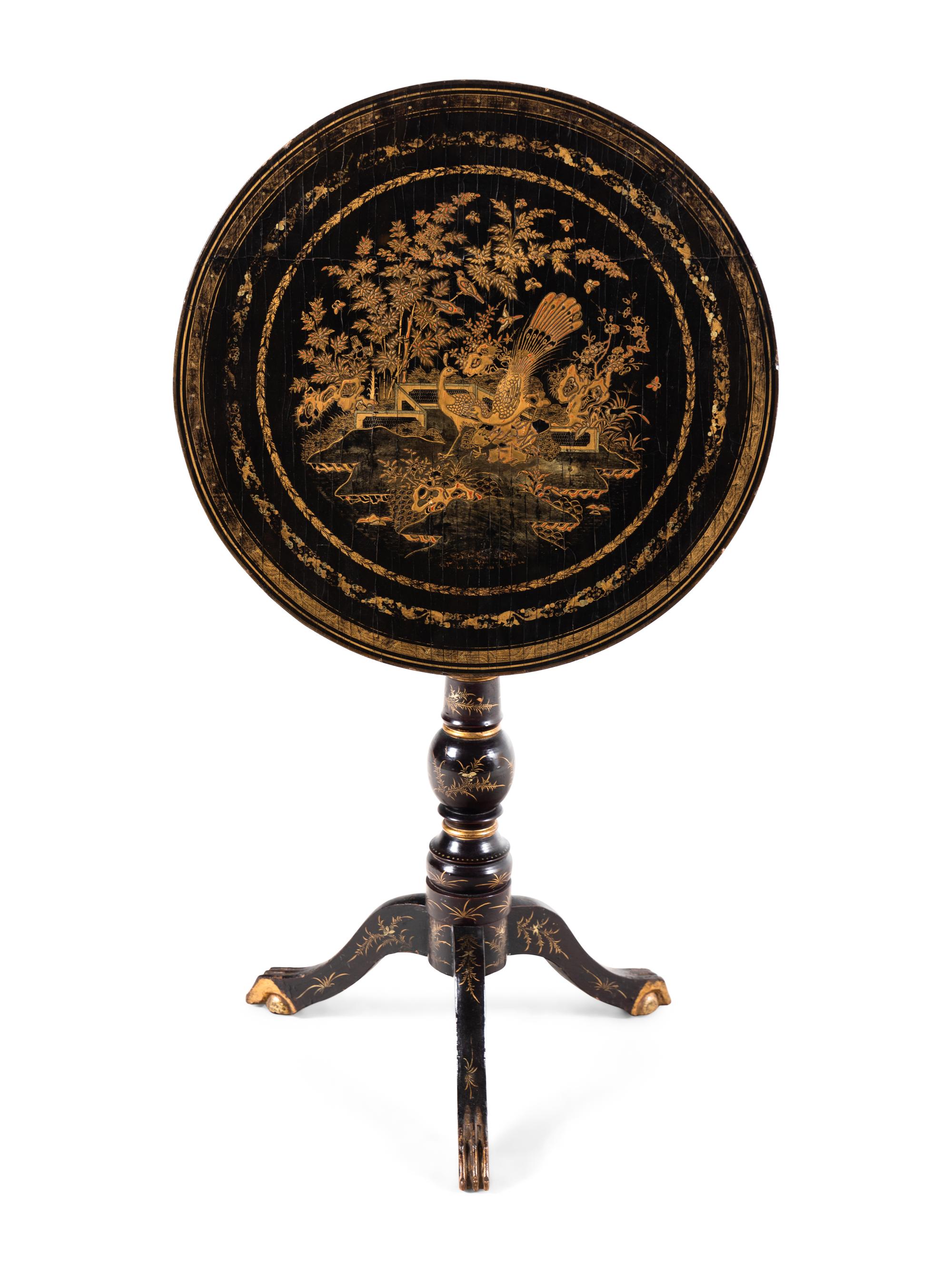 A Chinese Export Lacquer Table