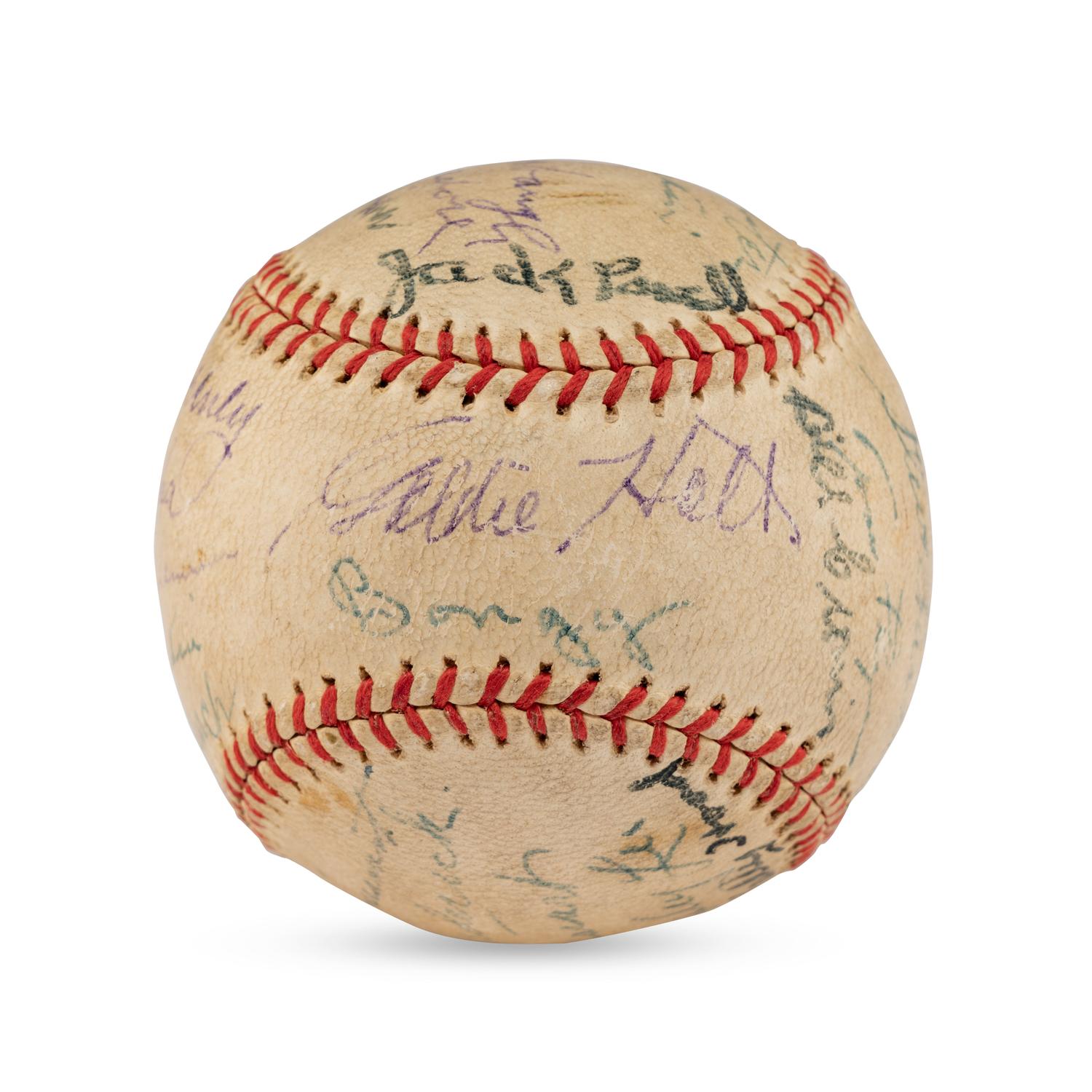A 1936 Portland Beavers Team Signed Autograph Baseball