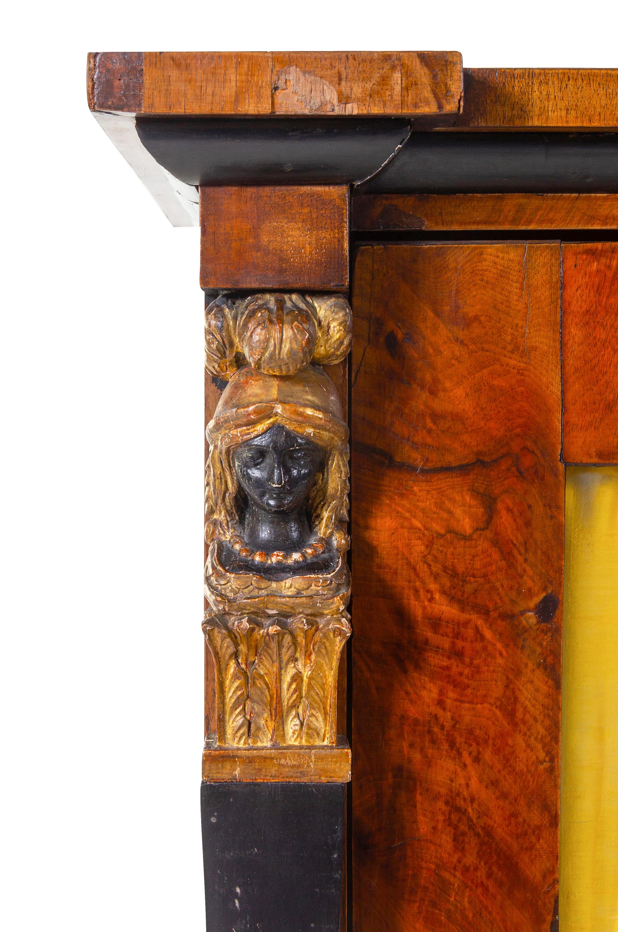 A Pair of Empire Mahogany Cabinets