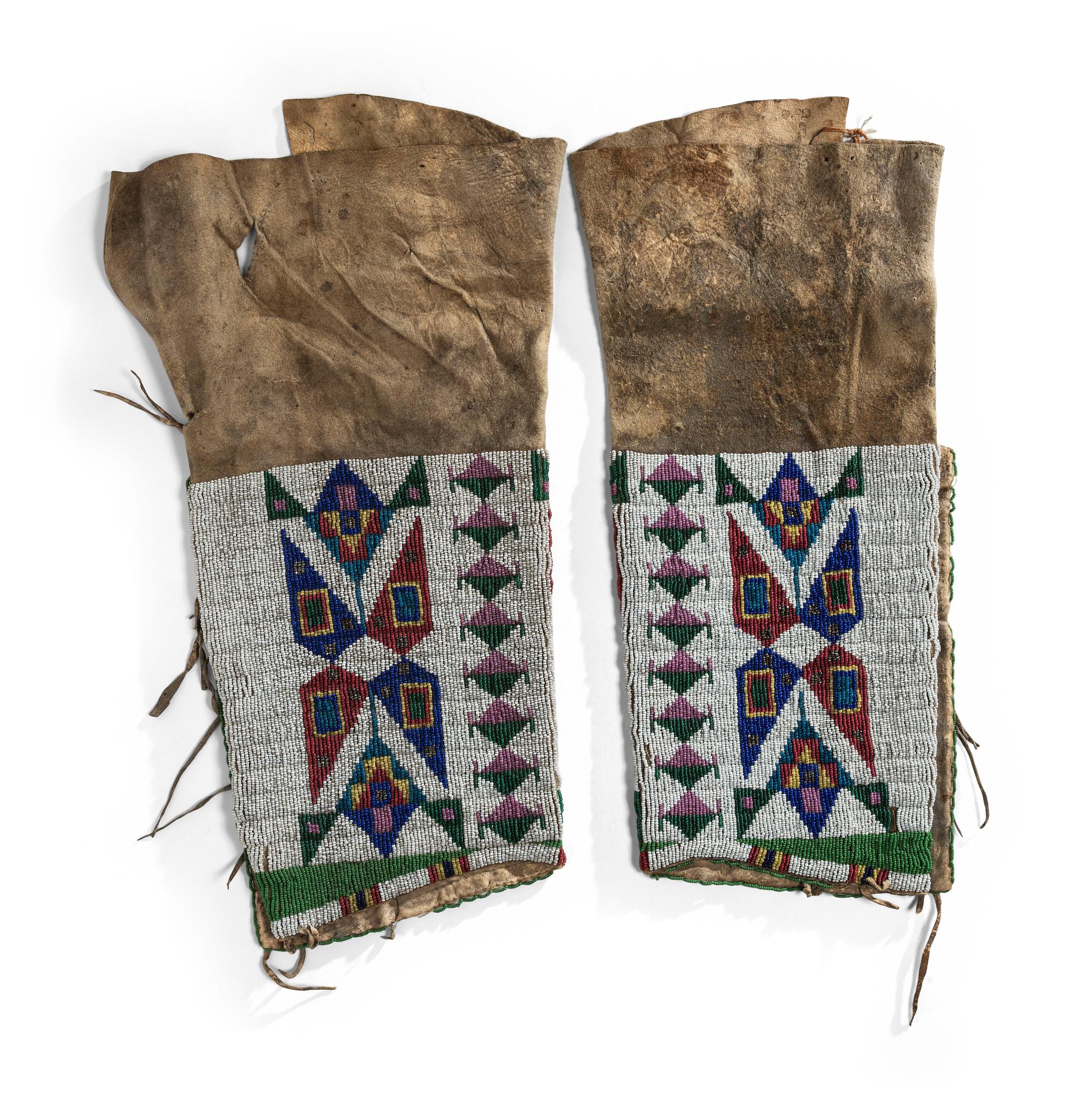 Sioux Beaded Hide Leggings