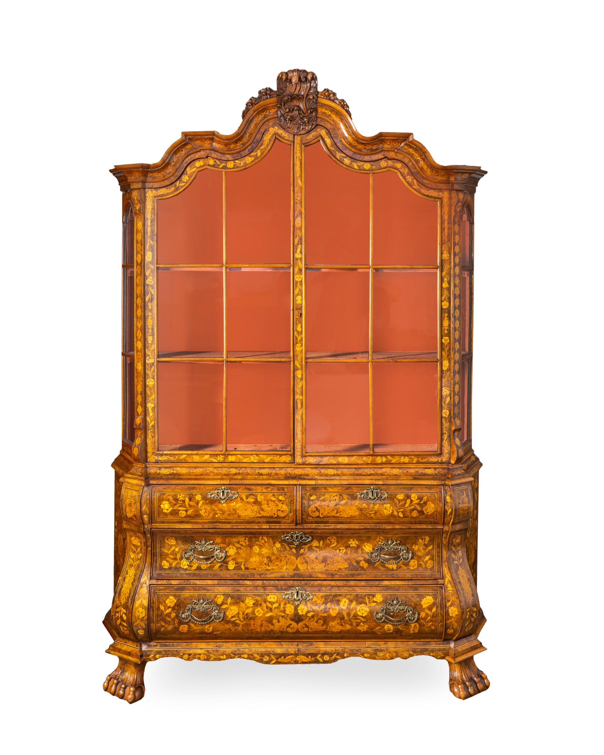 A Dutch Baroque Marquetry Bookcase — 18TH CENTURY