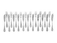 A Russian Silver Fish Service