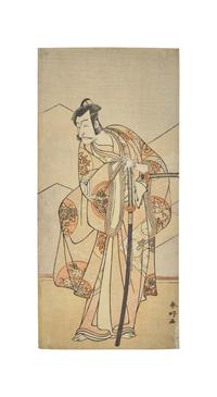 Six 18th and early 19th Century Japanese Woodblock Prints Depicting Actors