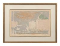 Bouquet a la Fenetre and Venice: Le Soir (a pair of works)