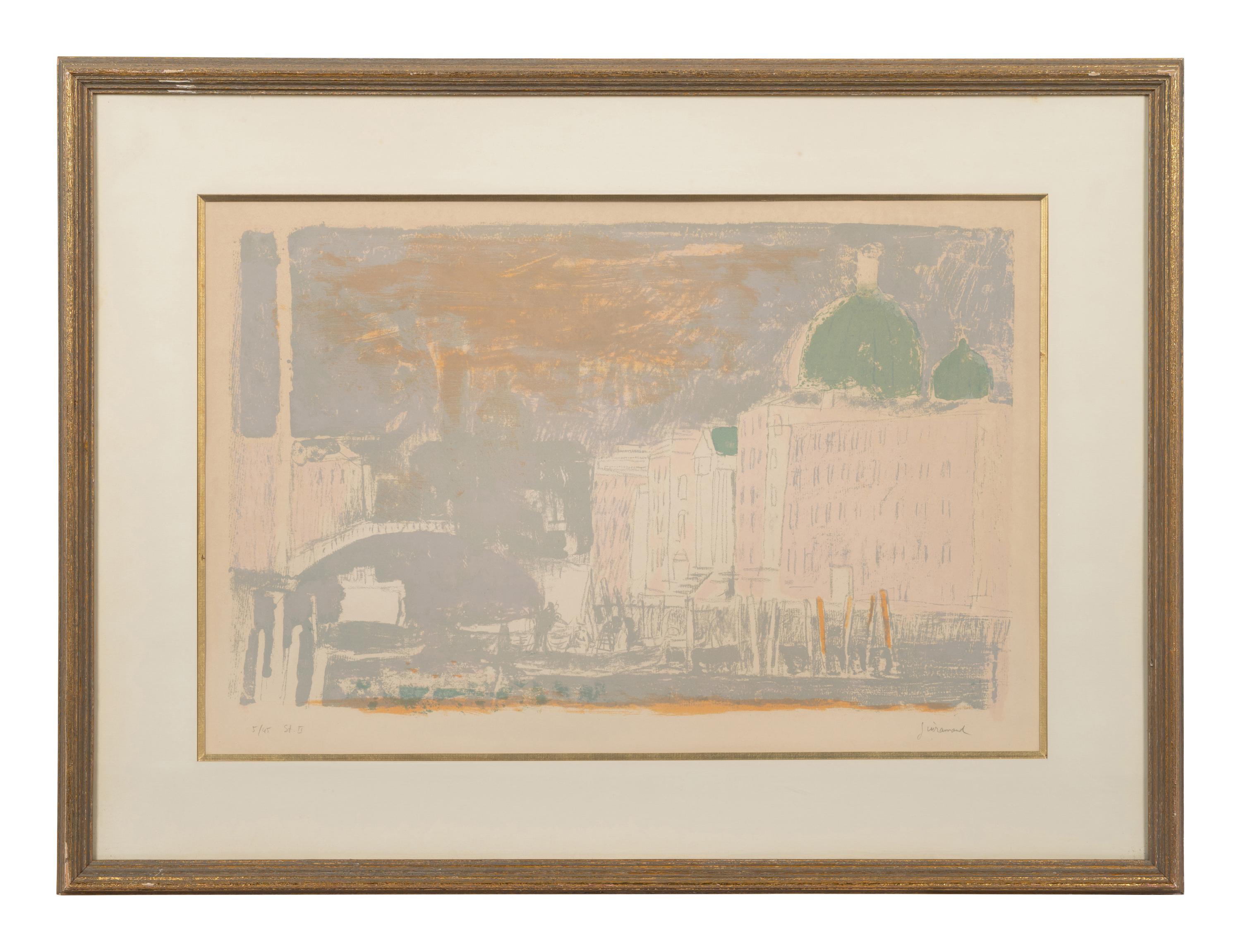 Bouquet a la Fenetre and Venice: Le Soir (a pair of works)