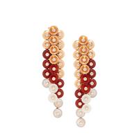 VAN CLEEF & ARPELS, ROSE GOLD AND GEMSTONE 'BOUTON D'OR' EARRINGS