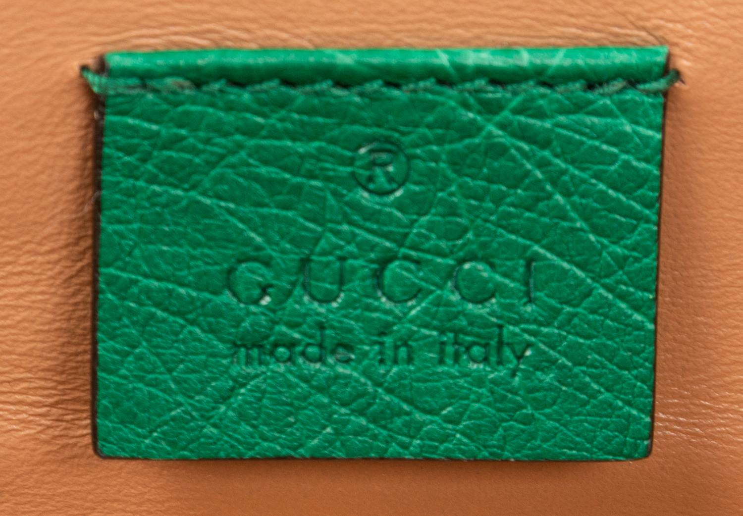 Gucci Zumi Green Ostrich Bag, 2019