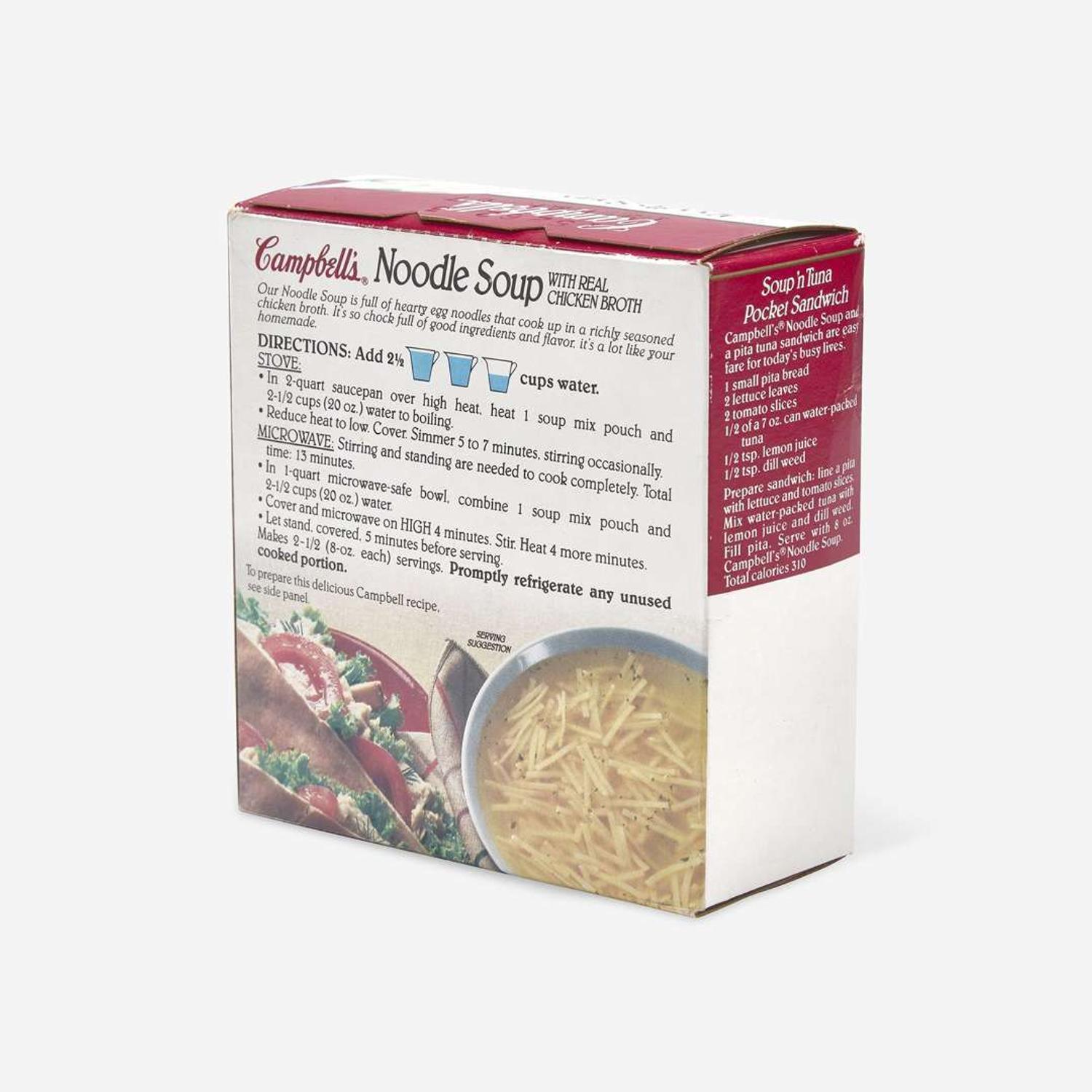 Andy Warhol (American, 1928-1987) Untitled (Campbell's Noodle Soup Box)