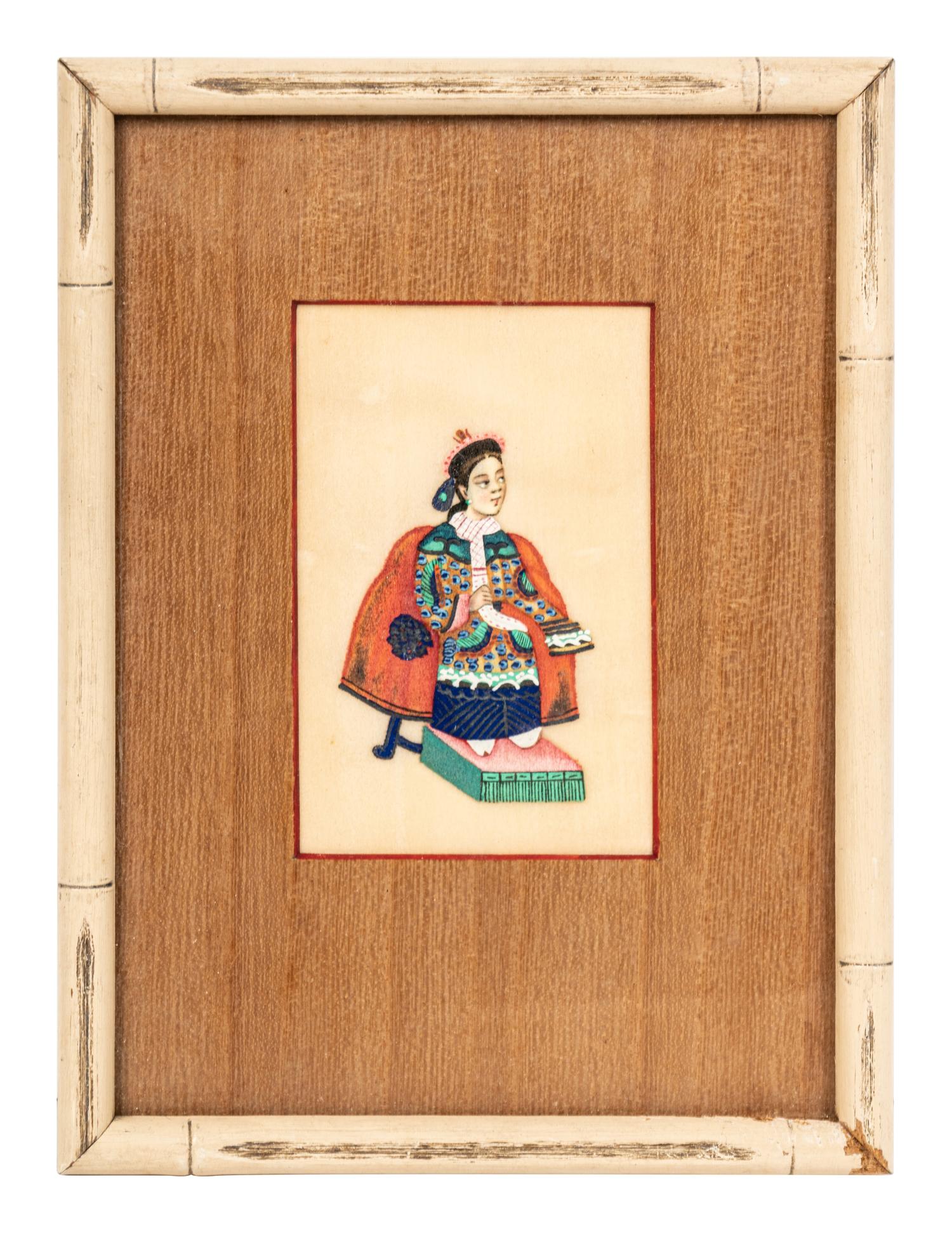 Nine Chinese Export Pith Paintings