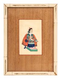 Nine Chinese Export Pith Paintings