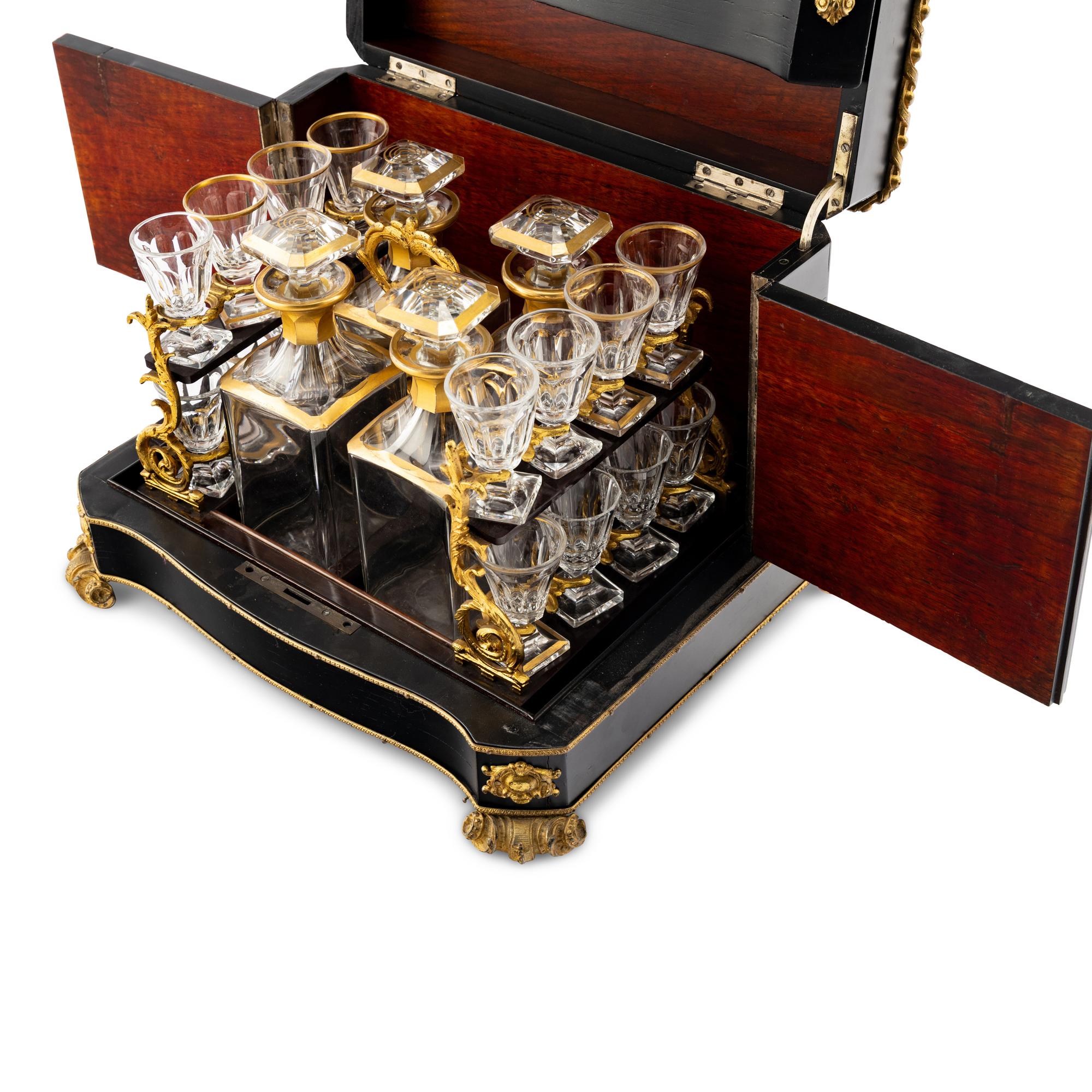 A French Gilt Bronze Mounted Rosewood Cave à Liqueur