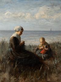 Mother and Child by the Sea