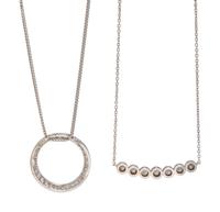 COLLECTION OF WHITE GOLD AND DIAMOND NECKLACES