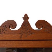 A Wall Mounted Corner Cabinet 26.25" W x 13" D x 43.25" H — United States, 19th Century