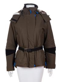 A Versace Sport Army Green Ski Coat, Size 40.
