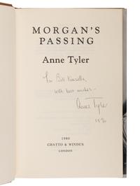TYLER, Anne (b. 1941). A group of 9 FIRST EDITIONS, MANY INSCRIBED OR SIGNED BY TYLER, comprising: