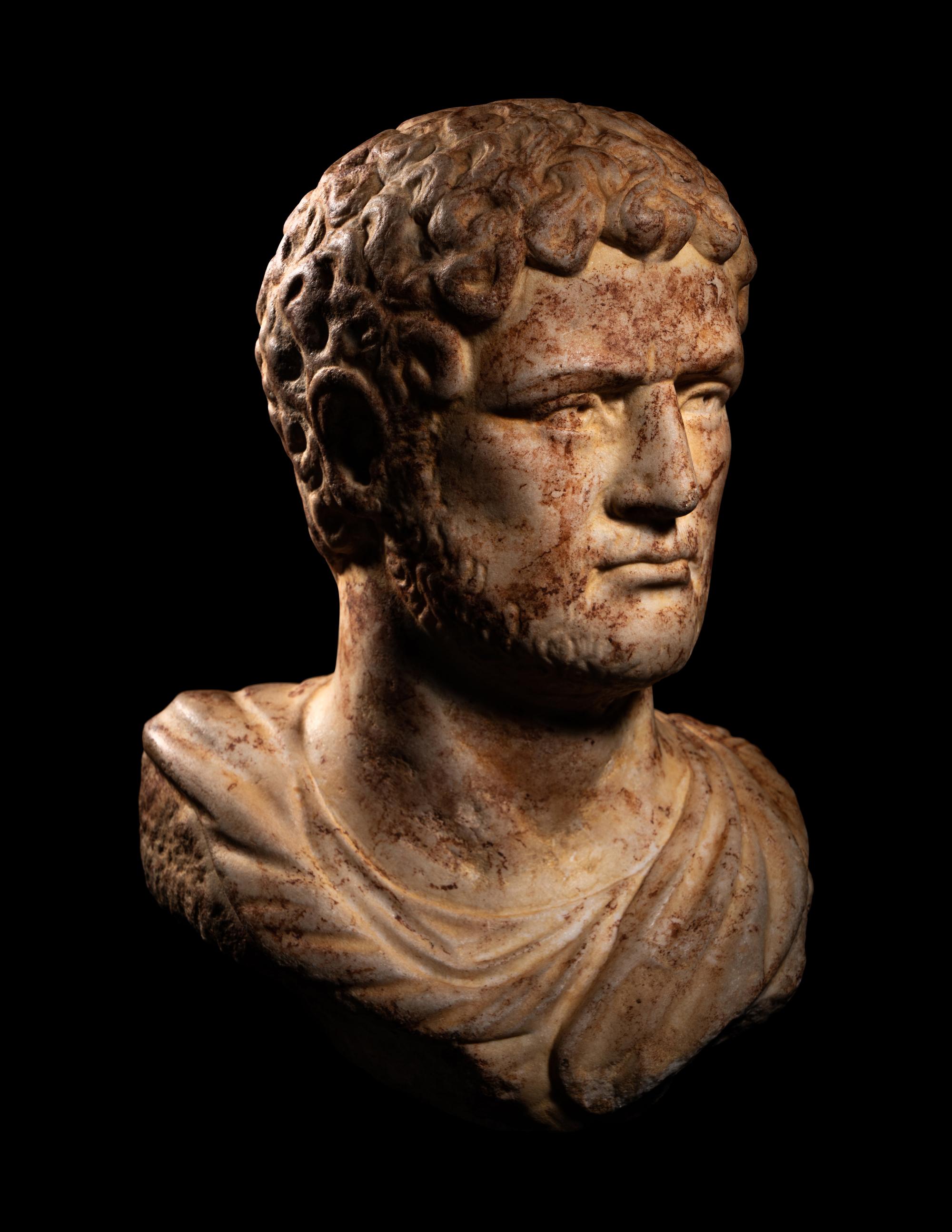 A Roman Marble Portrait Head