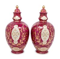 A Pair of Vienna Porcelain Urns