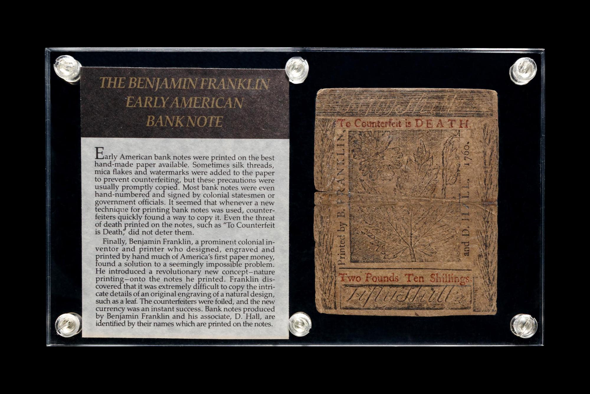 [PENNSYLVANIA COLONY] A Benjamin Franklin and David Hall Printed 5/1/1760 50s Note