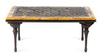 A Mosaic Inset Low Table Height 19 1/4 x width 44 x depth 27 3/4 inches. — THE TOP POSSIBLY ROMAN