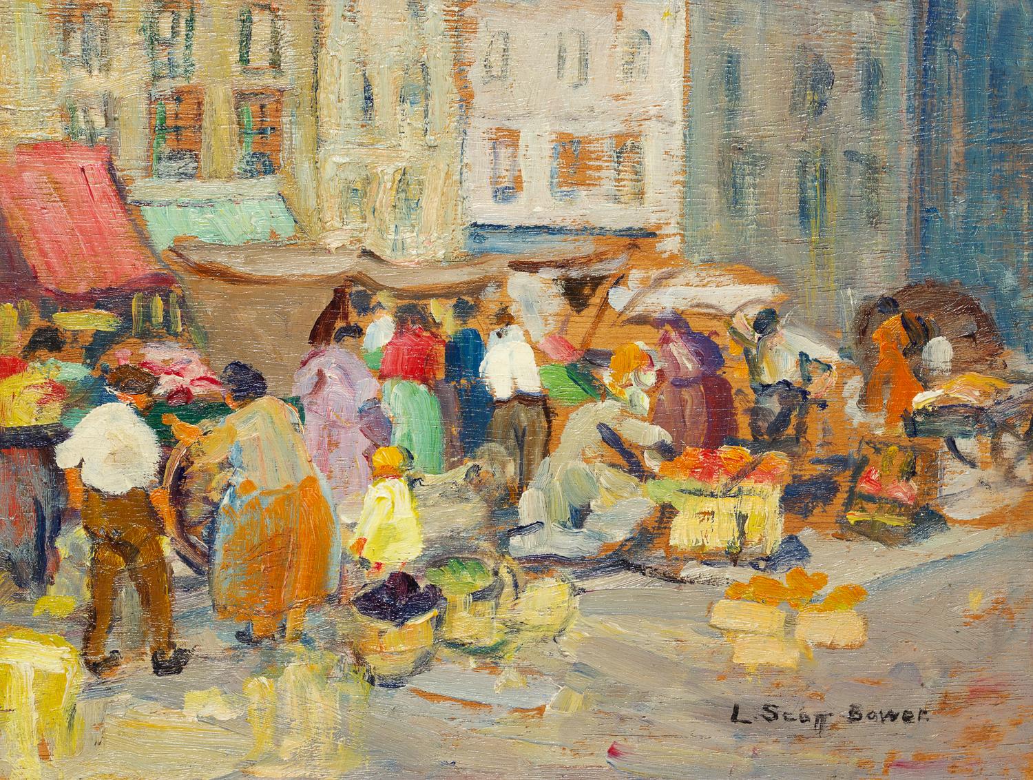 Lucy Scott Bower, (American, 1864-1934), Ghetto Market