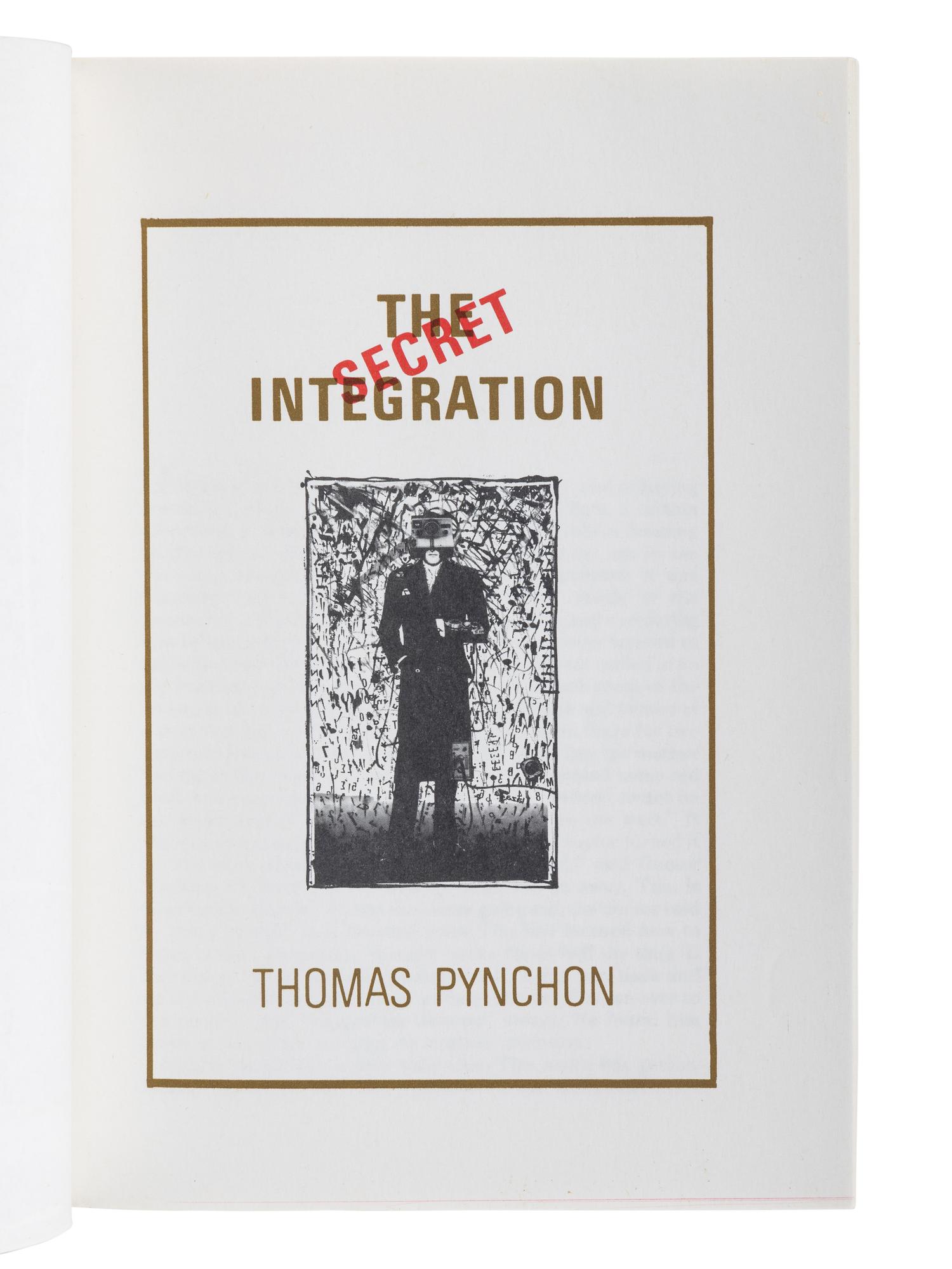 PYNCHON, Thomas (b. 1937). A group of 12 works by Pynchon, MOST FIRST EDITION, comprising: