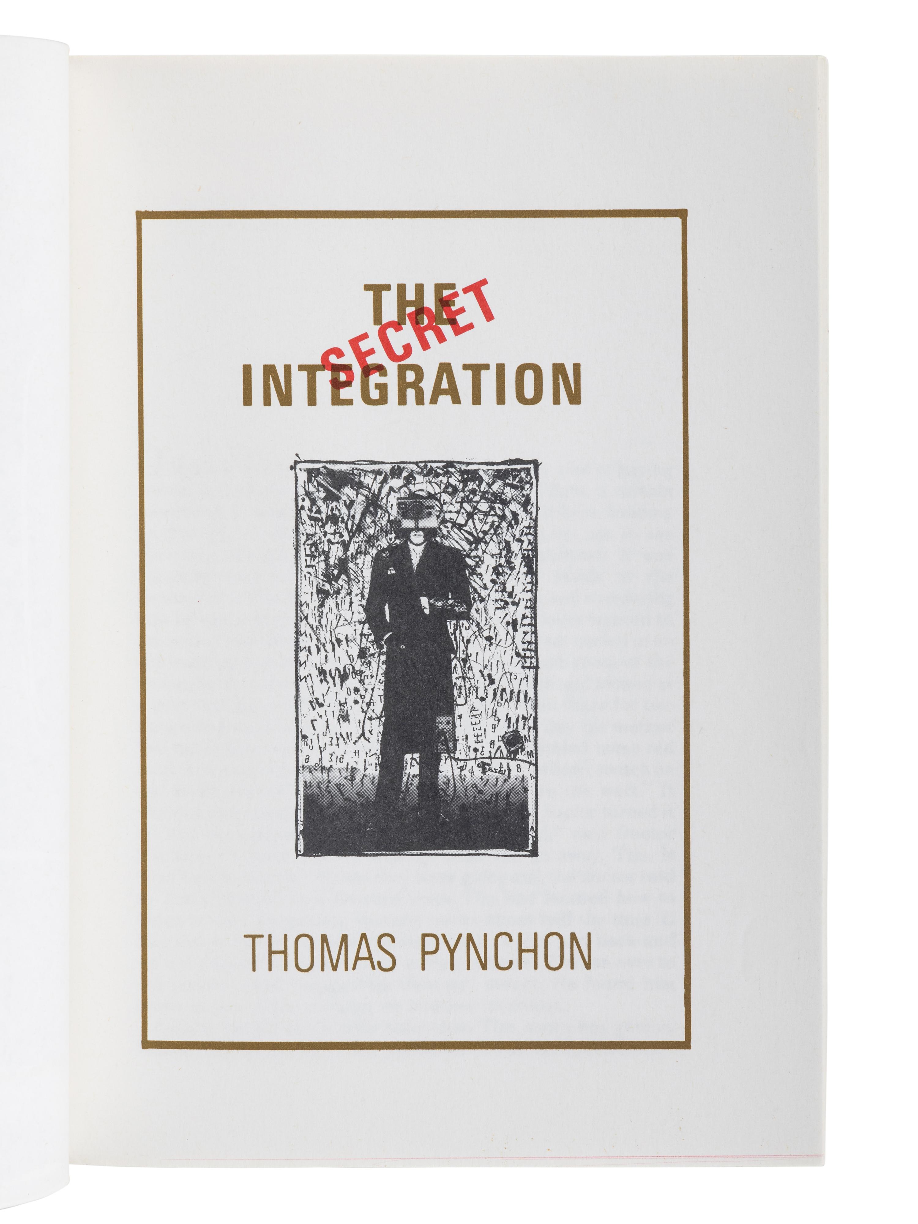 PYNCHON, Thomas (b. 1937). A group of 12 works by Pynchon, MOST FIRST EDITION, comprising:
