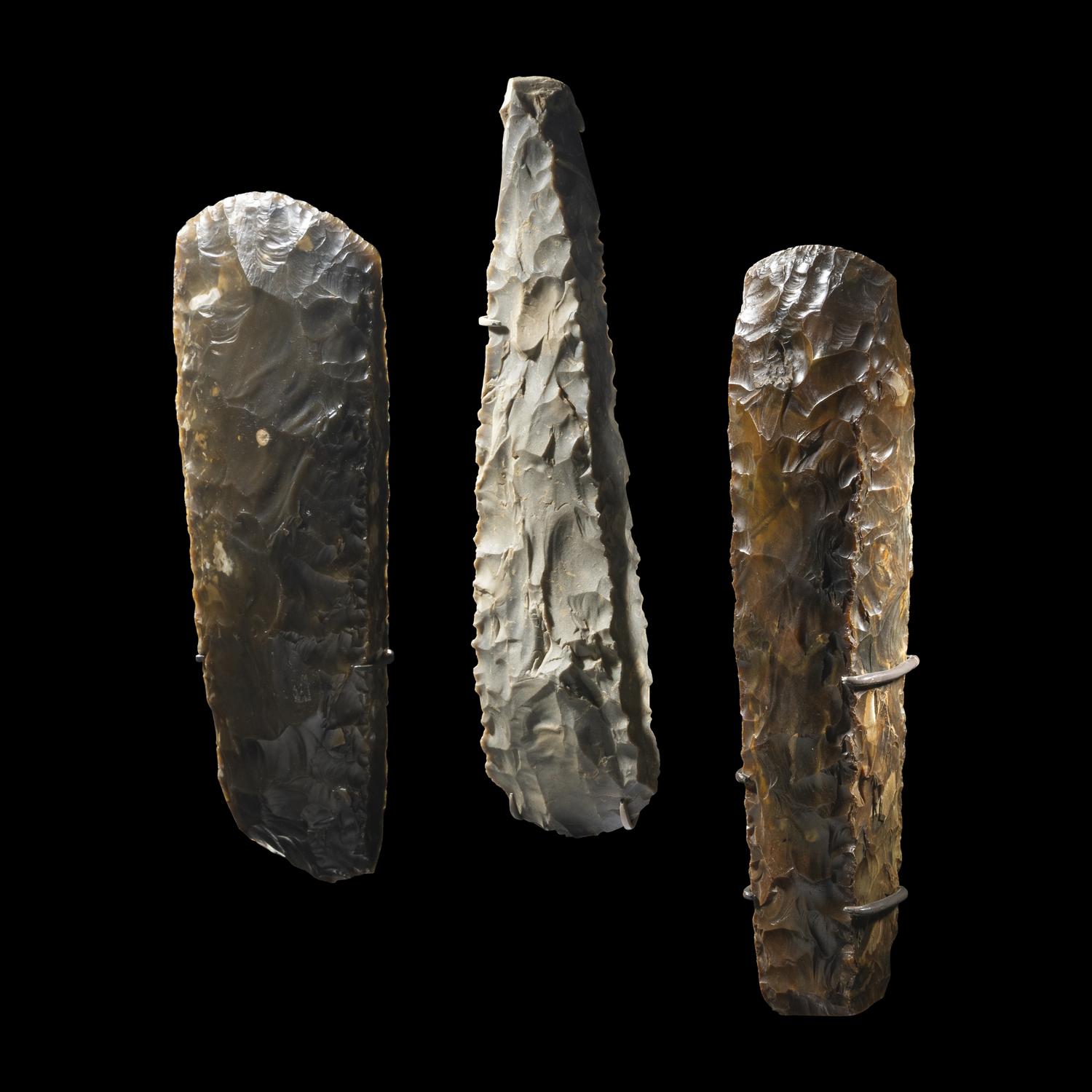 Three Neolithic Flint Axes
