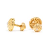 TIFFANY & CO., SCHLUMBERGER, YELLOW GOLD AND DIAMOND 'TAJ MAHAL' CUFFLINKS