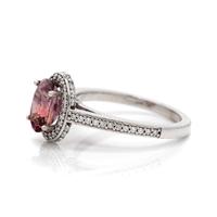 PINK SAPPHIRE AND DIAMOND RING