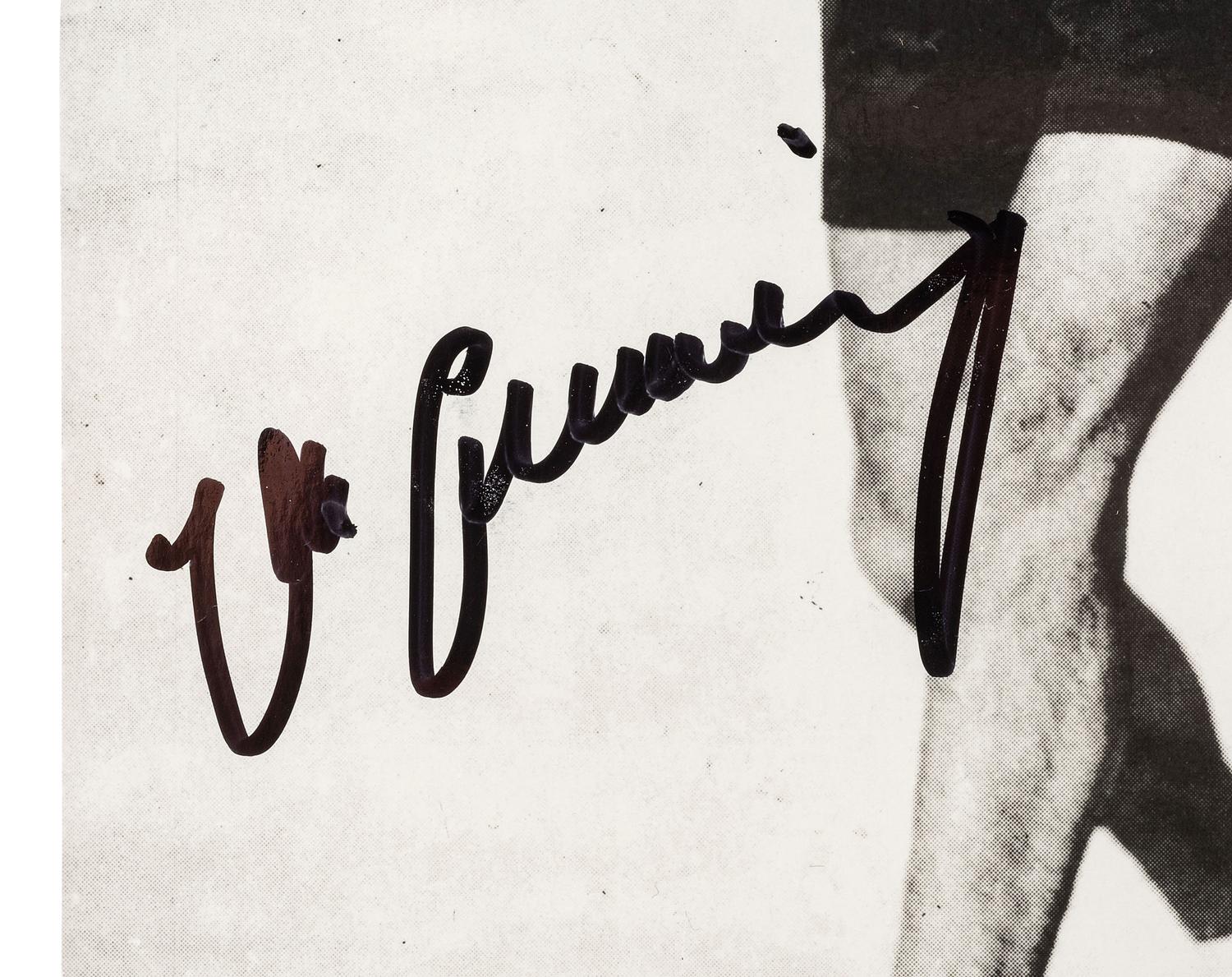 [ENTERTAINMENT] -- [SPORTS]. Autographs from actors, illustrators, and journalists, comprising: