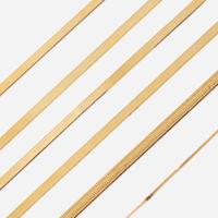 A collection of six fourteen karat gold necklaces