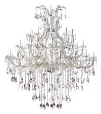 A Thirty-Seven Light Cased Glass Chandelier Diameter overall 48 inches. — MID 20TH CENTURY
