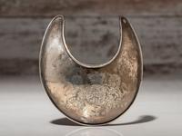 Rare English Sterling Silver Gorget