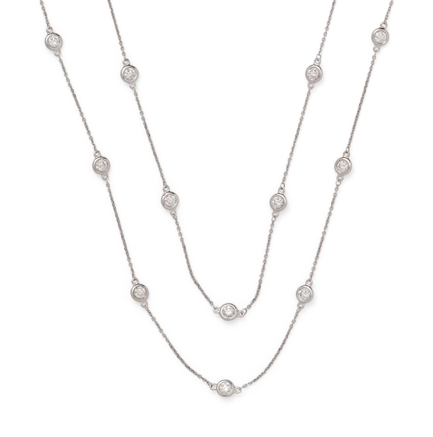 WHITE GOLD AND DIAMOND NECKLACE