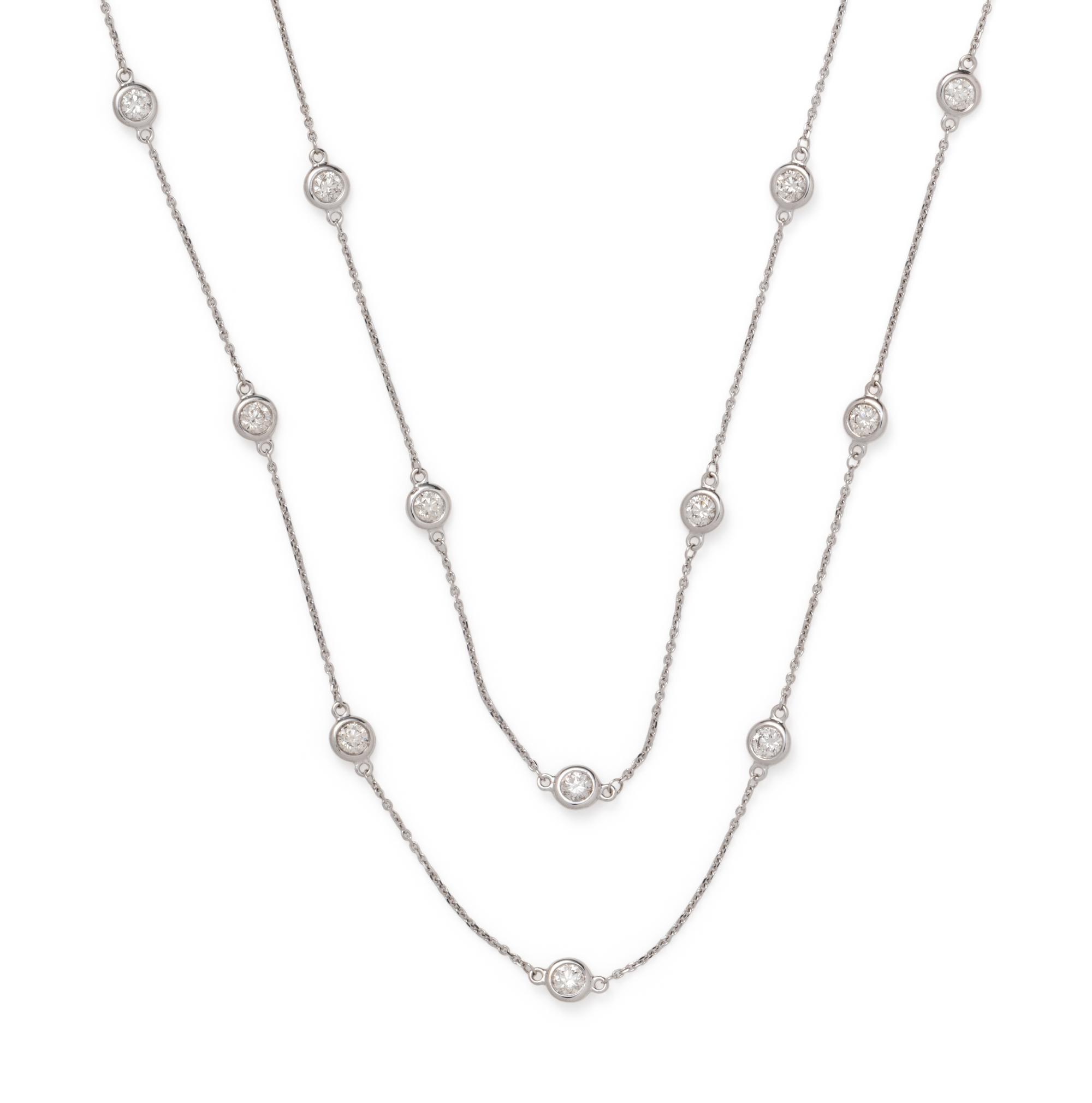 WHITE GOLD AND DIAMOND NECKLACE