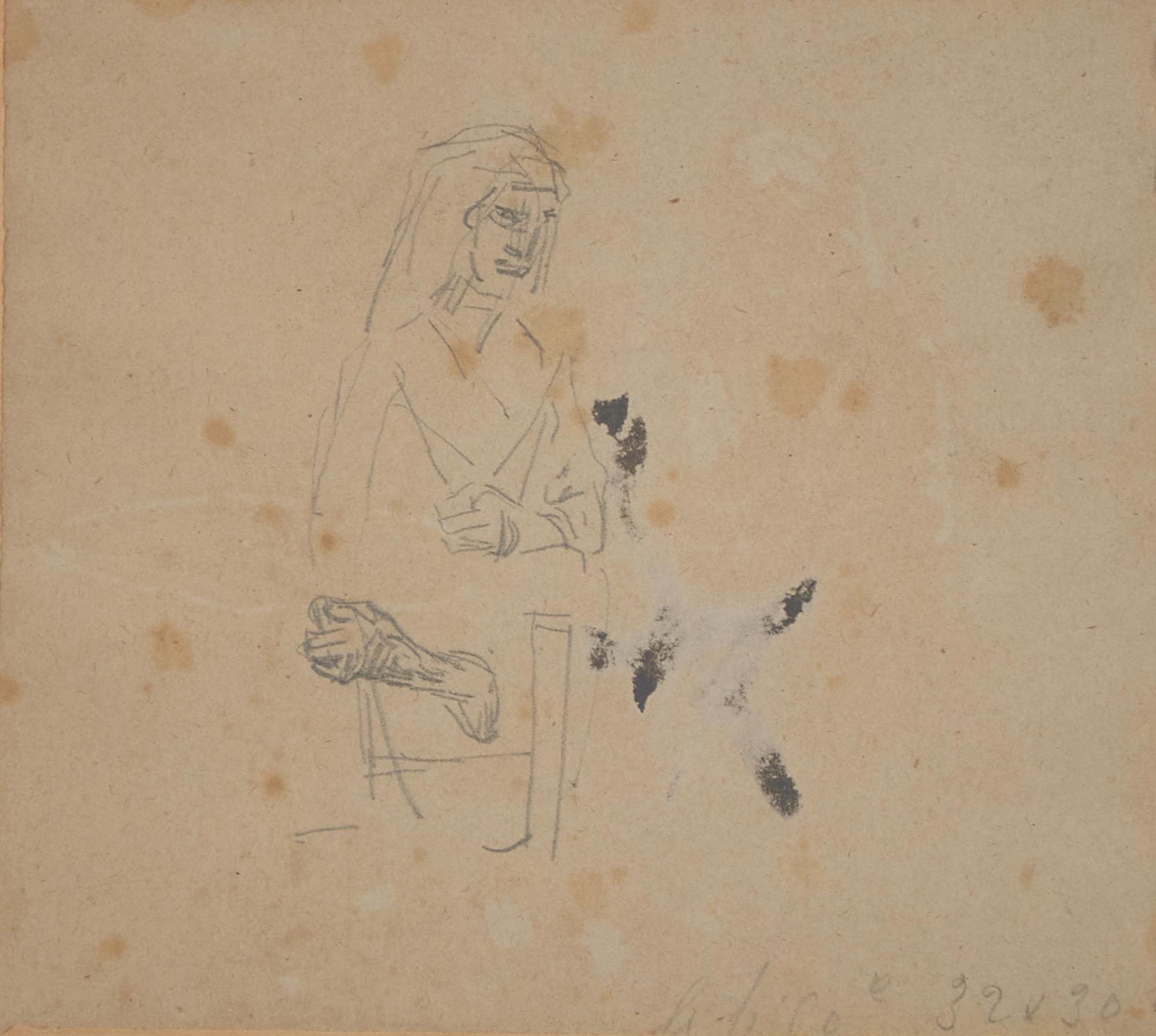 La Fileuse; with Étude de Fileuse (A Double-Sided Work)
