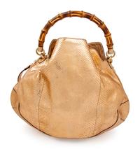 Gucci Copper Python Peggy Bag with Bamboo Handle, Spring 2006
