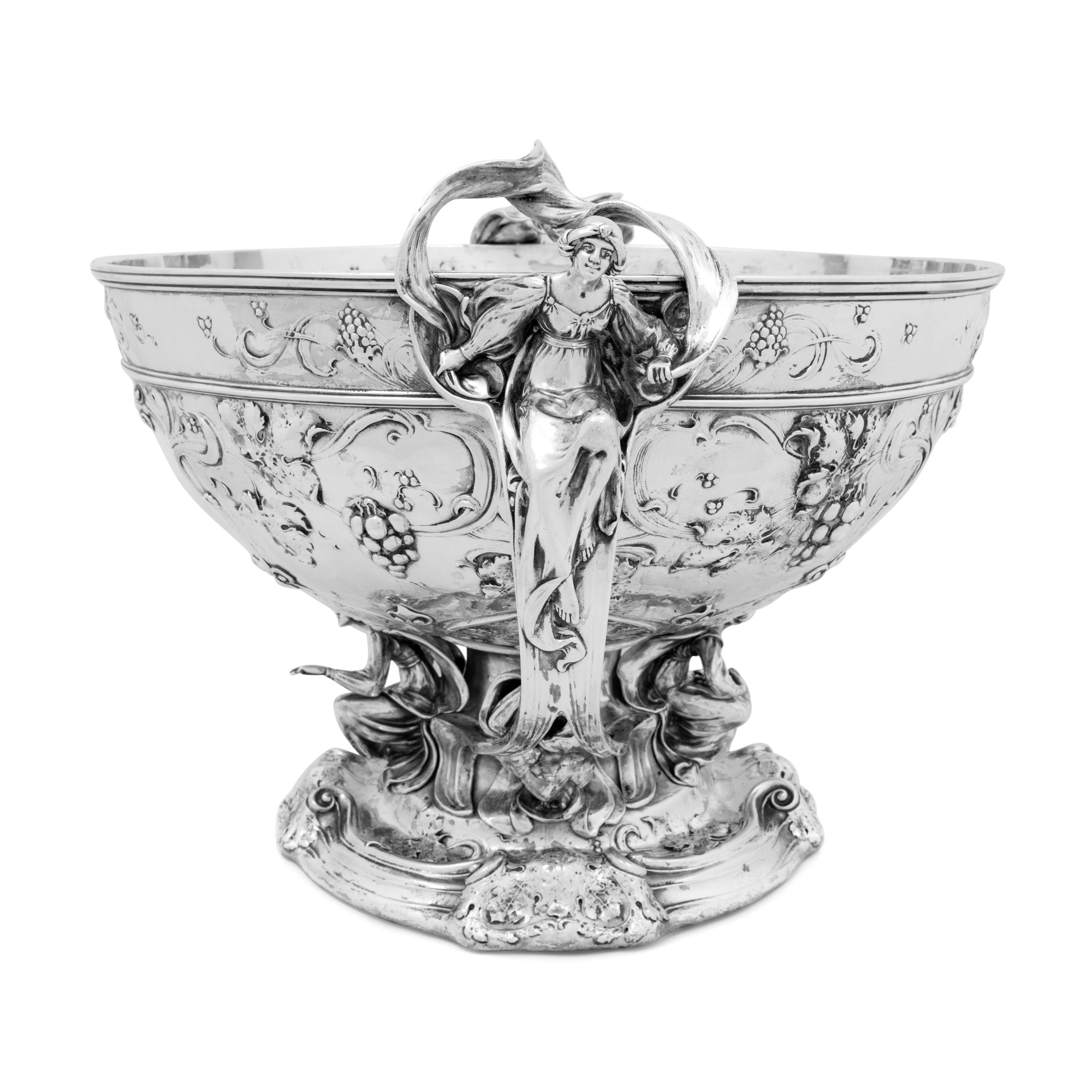 A Large Martelé Silver Punch Bowl Made for the 1904 Louisiana Purchase Exposition in St. Louis